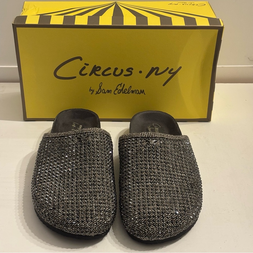Circus by Sam Edelman Elegant Black Charcoal Gray Multi Slip-On Shoes - Picture 6 of 11